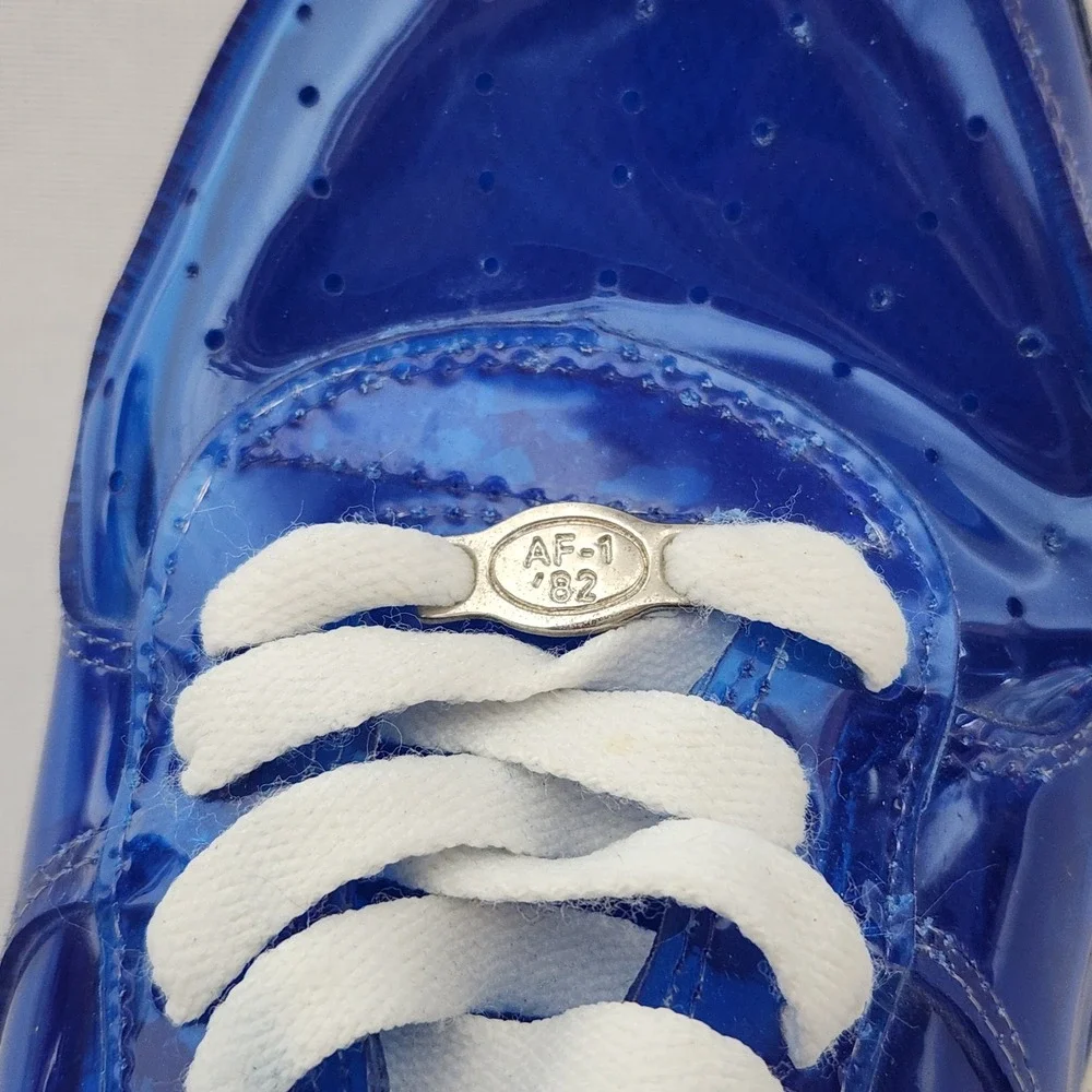 Nike Air Force 1‎ Low Translucent Blue White 630125-043 Mens 9.5 Vintage 2000